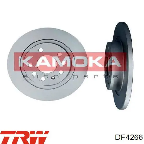 Disco de freno trasero DF4266 TRW
