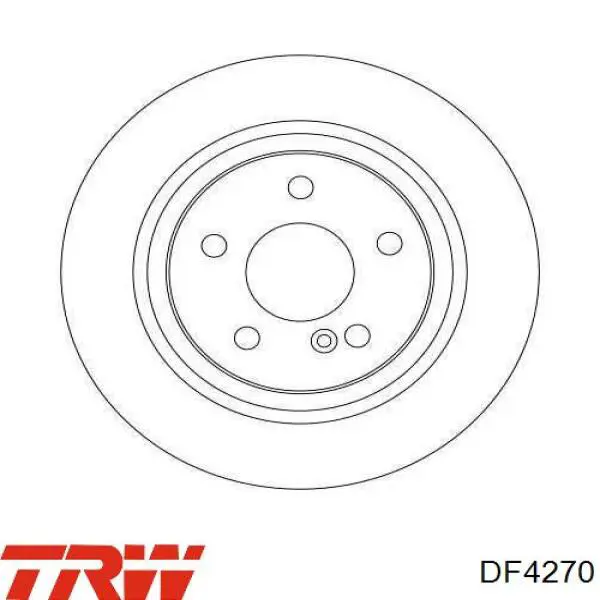 Comprar DF4270 TRW Disco de freno trasero