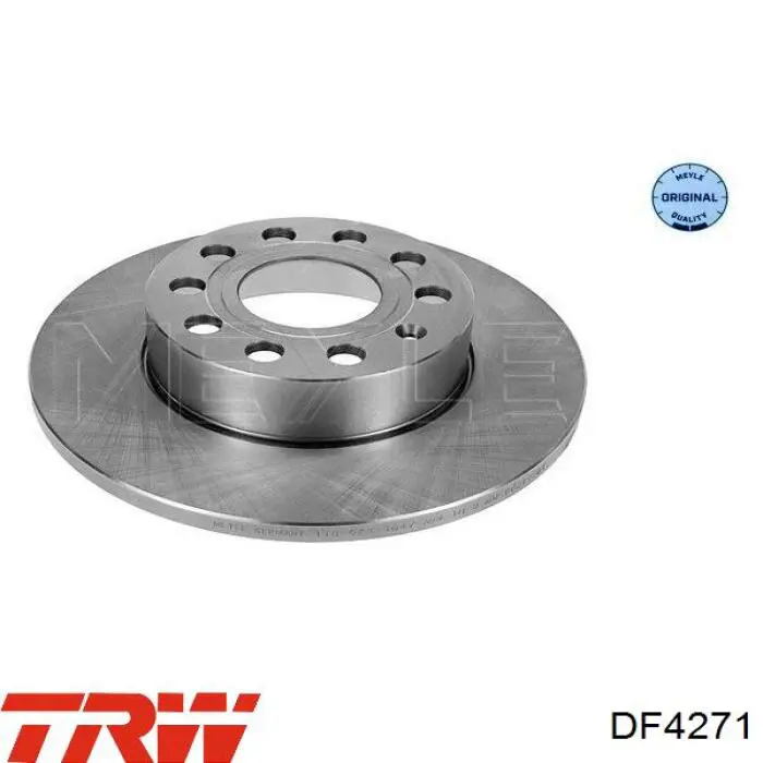 Disco de freno trasero DF4271 TRW