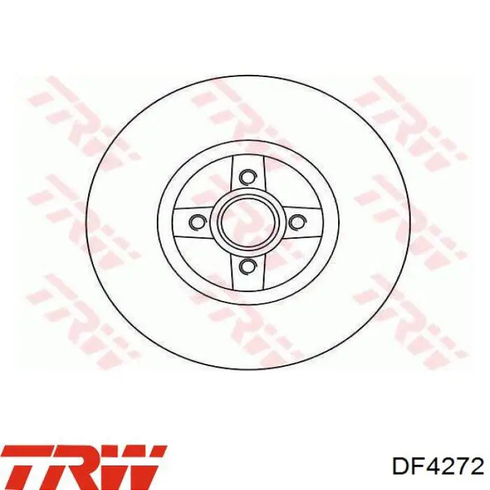 Comprar DF4272 TRW Disco de freno trasero
