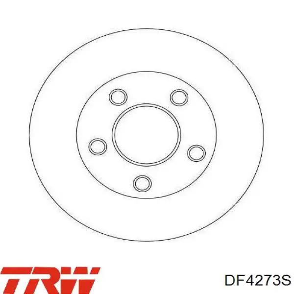 Comprar DF4273S TRW Disco de freno trasero