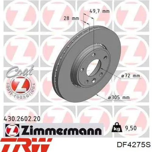 Discos TRW DF4275S