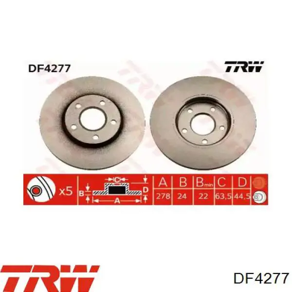 DF4277 TRW Discos