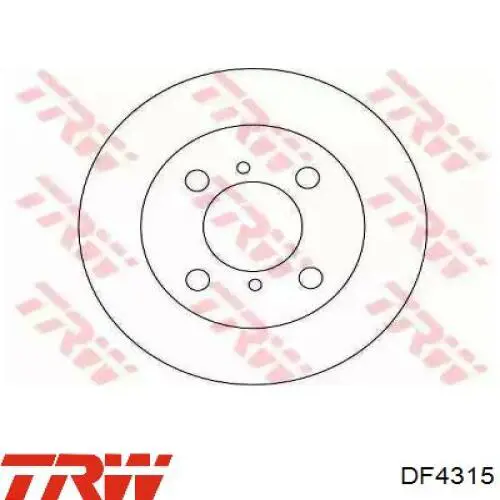 DF4315 TRW freno de disco delantero