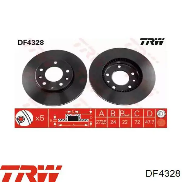 DF4328 TRW Discos