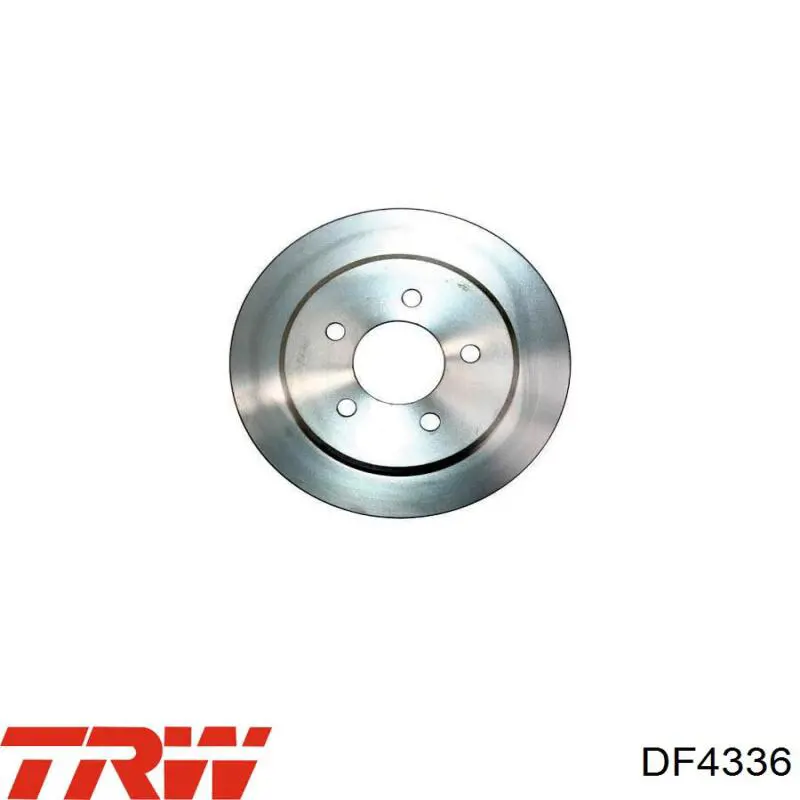 Disco de freno trasero DF4336 TRW