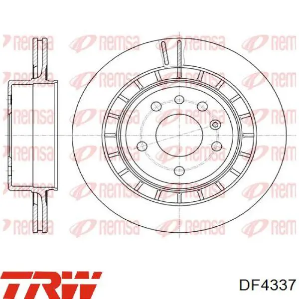 43812 Febi Freno de disco trasero