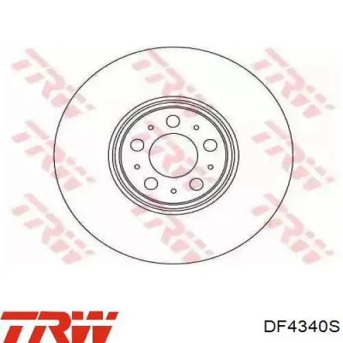 Disco de freno delantero TRW DF4340S