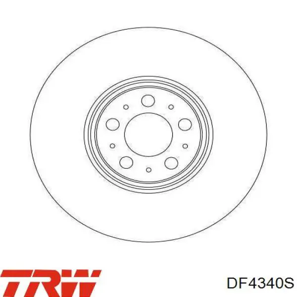 Frenos delanteros TRW DF4340S precio, desde 55,28 EUR
