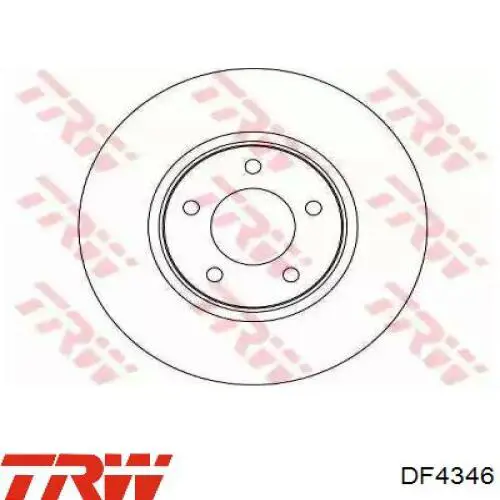 DF4346 TRW disco de freno delantero