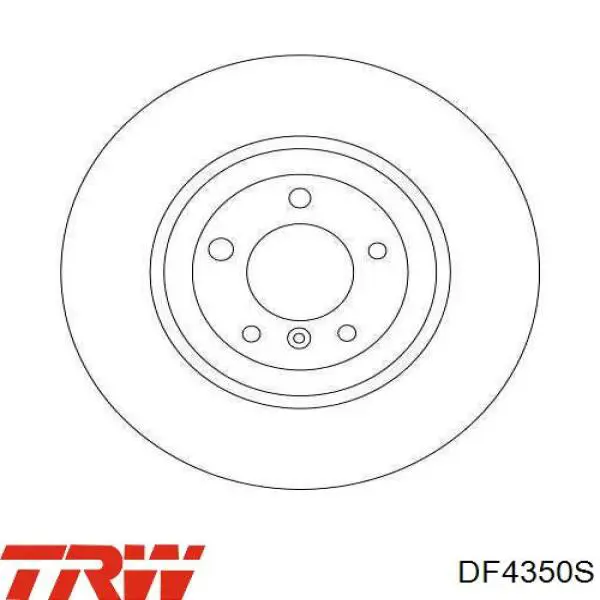 DF4350S TRW freno de disco delantero