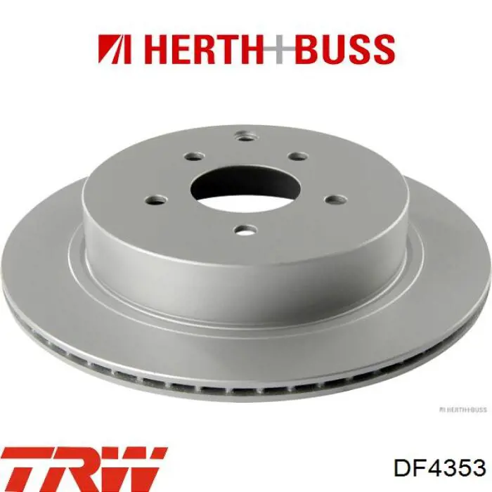 Comprar DF4353 TRW Disco de freno trasero