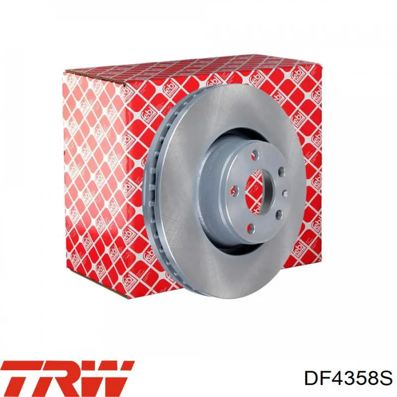 Disco de freno delantero TRW DF4358S