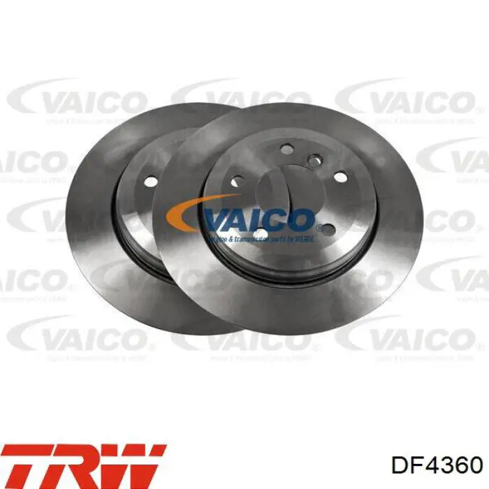 Disco de freno trasero TRW DF4360 precio, desde 52,85 EUR