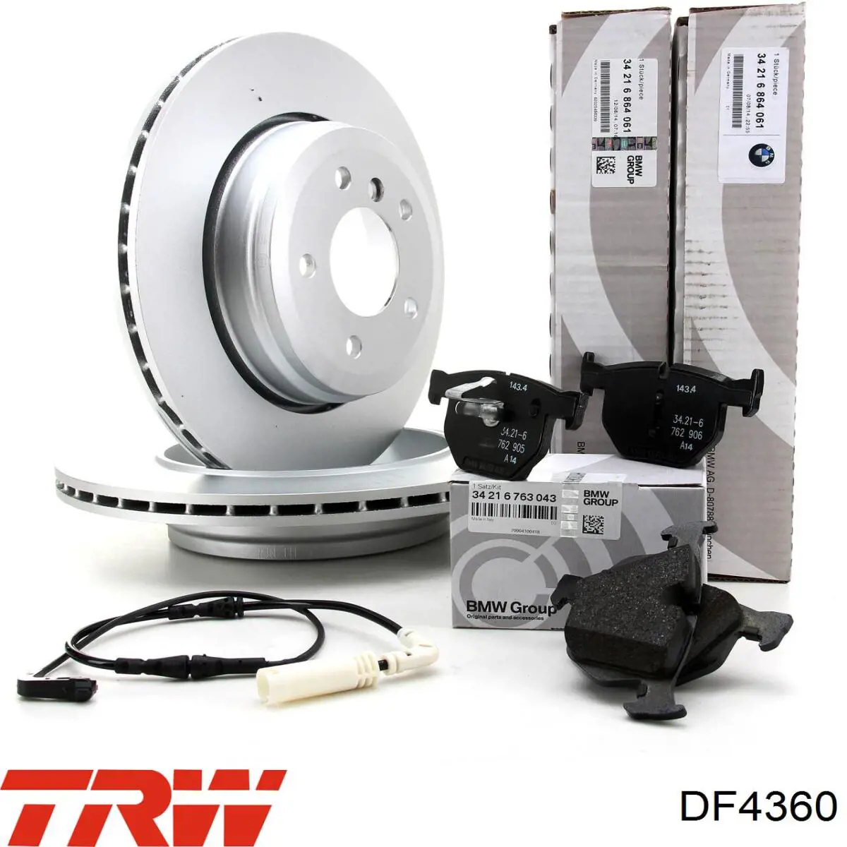 DF4360 TRW Freno de disco trasero