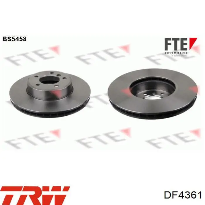 Comprar DF4361 TRW Freno de disco delantero