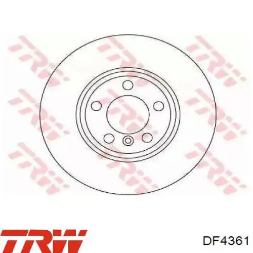 Disco de freno delantero TRW DF4361