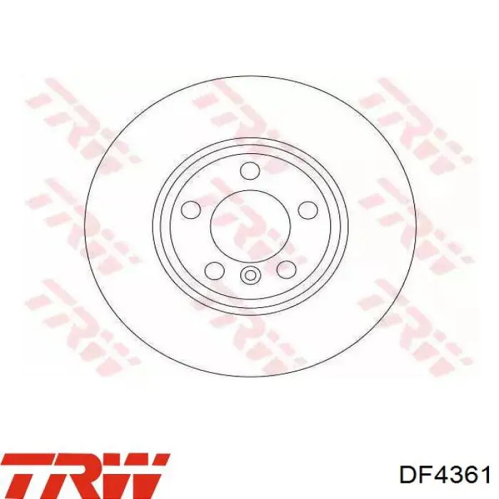 DF4361 TRW freno de disco delantero