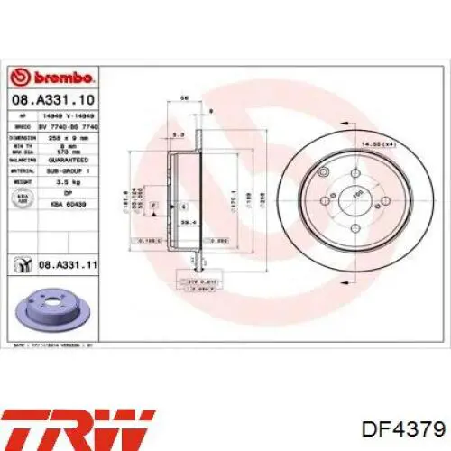 Frenos traseros Japan Parts DP217C