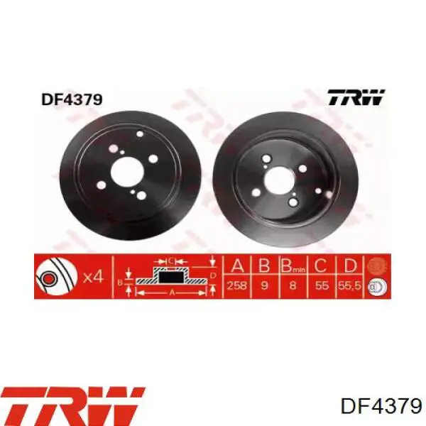 Comprar DP217C Japan Parts Disco de freno trasero