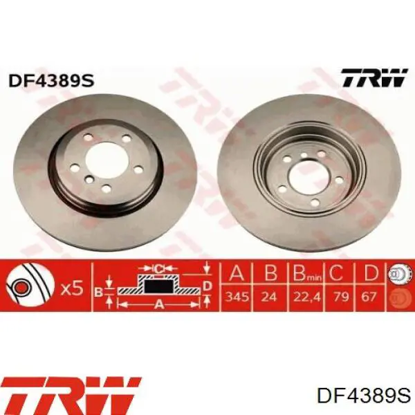Disco de freno trasero ABS 17472 precio, desde 72,36 EUR