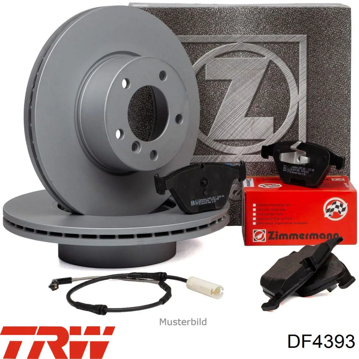 Disco de freno DF4393 TRW