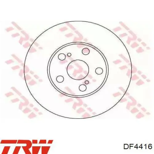 DF4416 TRW freno de disco delantero