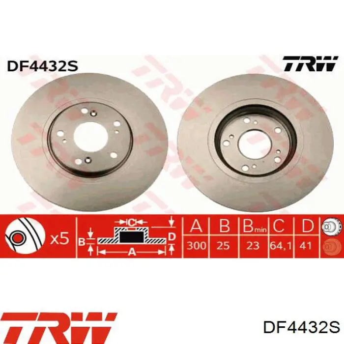DF4432S TRW Discos