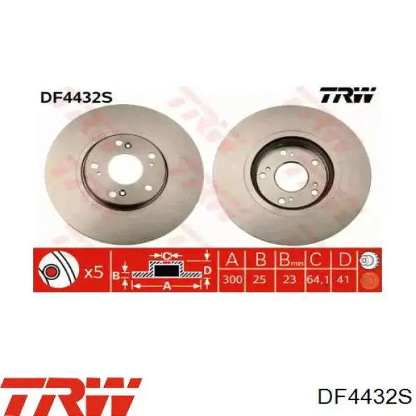 Frenos delanteros TRW DF4432S precio, desde 42,15 EUR