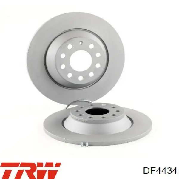 Disco de freno trasero DF4434 TRW
