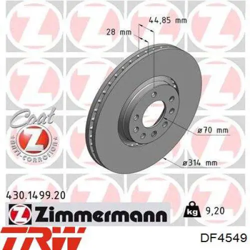 Frenos delanteros Opel 93175606 precio, desde 62,44 EUR