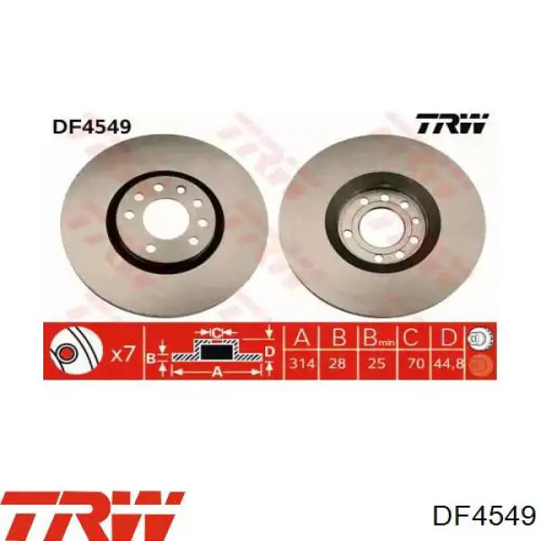 Comprar 93175606 Opel Freno de disco delantero