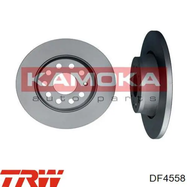 Disco de freno trasero DF4558 TRW