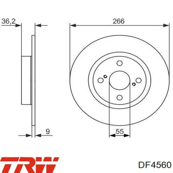 Frenos traseros TRW DF4560