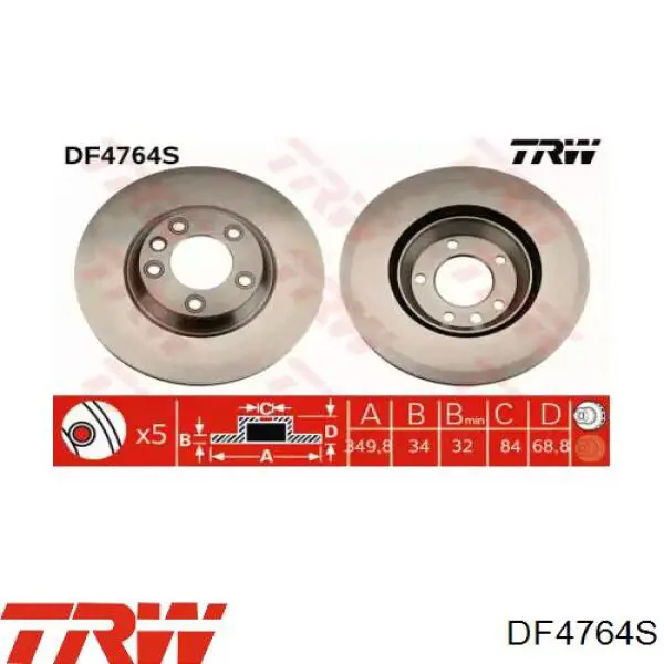 Comprar 95535140151 VAG Freno de disco delantero