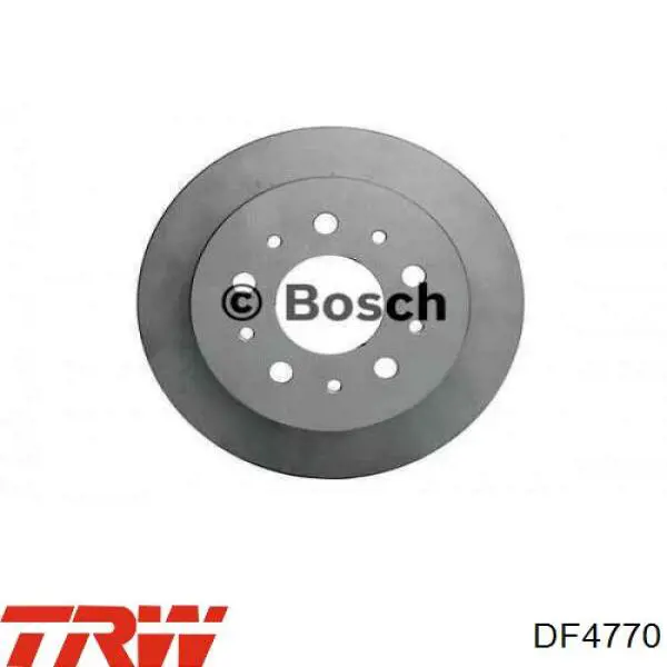 Disco de freno trasero DF4770 TRW