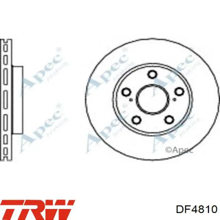 Comprar DF4810 TRW Freno de disco delantero