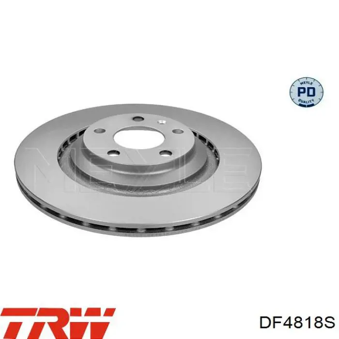 Disco de freno trasero DF4818S TRW