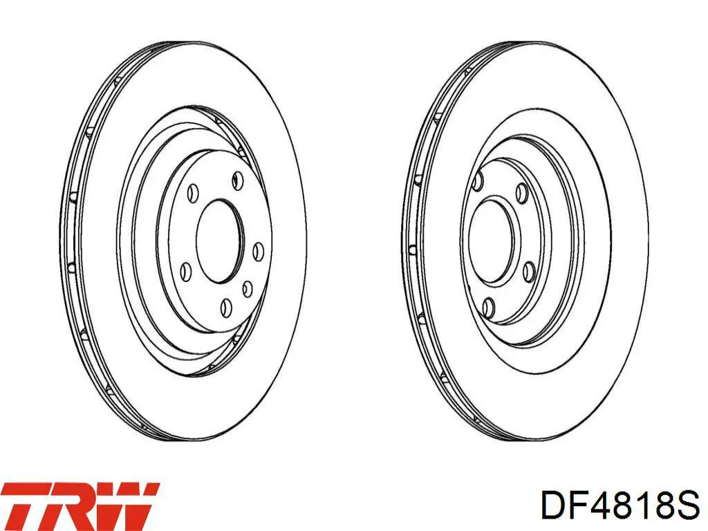 DF4818S TRW Freno de disco trasero