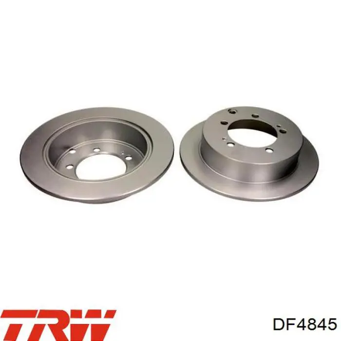 Disco de freno trasero DF4845 TRW