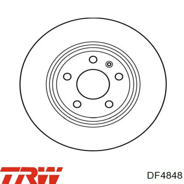 DF4848 TRW Freno de disco trasero