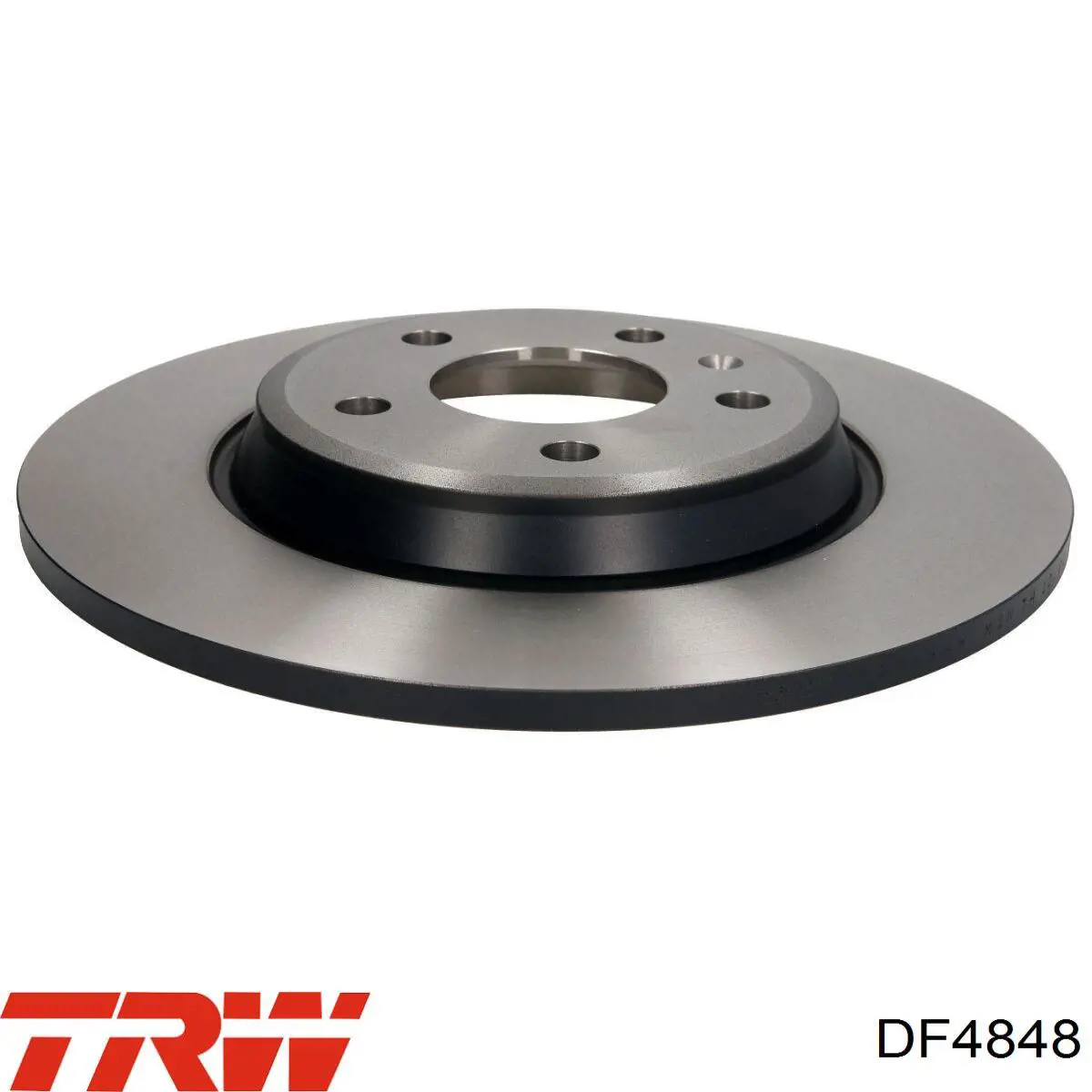 Disco de freno trasero DF4848 TRW