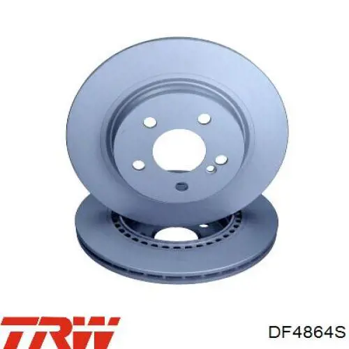 Disco de freno trasero DF4864S TRW
