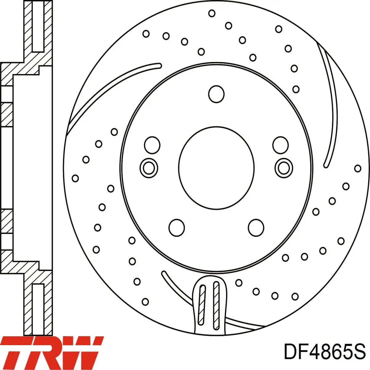Comprar DF4865S TRW Freno de disco delantero
