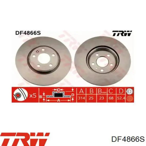 DF4866S TRW Discos