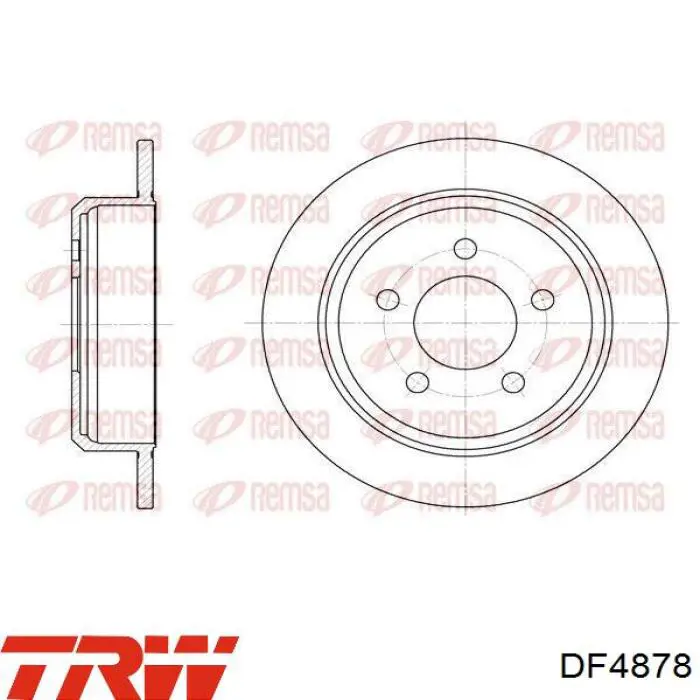 Comprar DP995C Japan Parts Disco de freno trasero