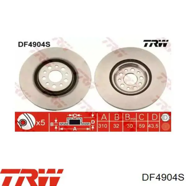 DF4904S TRW Discos