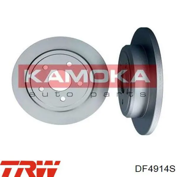 Disco de freno trasero DF4914S TRW