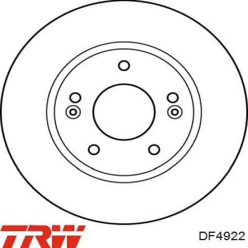 DF4922 TRW freno de disco delantero