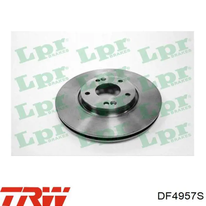 Disco de freno delantero TRW DF4957S